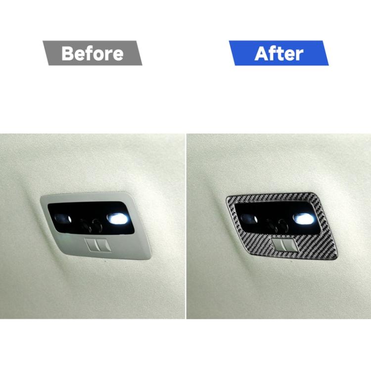 Carbon Fiber Car Rear Reading Light Panel Decorative Sticker for Lexus GS 2006-2011,Left and Right Drive Universal, Reading Light Panel