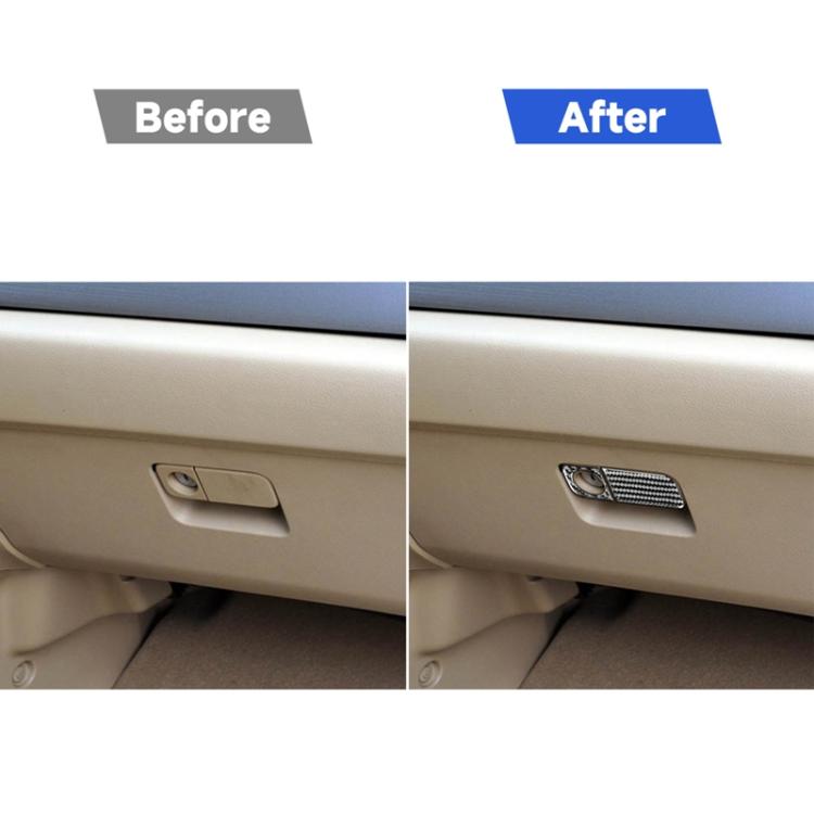 2 PCS / Set Carbon Fiber Car Glove Box Opening Frame Decorative Sticker for Honda CRV 2007-2011,Left Drive, Glove Box Opening Frame,Left Drive