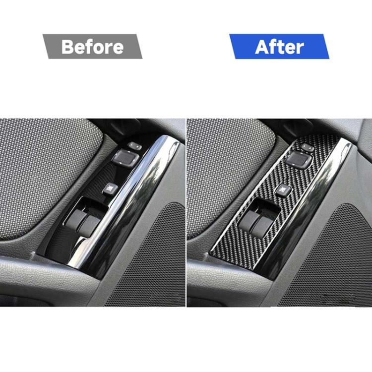 Car Carbon Fiber Main Driving Seat Lift Decorative Sticker for Mazda RX8 2004-2008, Left Drive Low-configured, Main Driving Seat Lift, Left Drive Low-configured