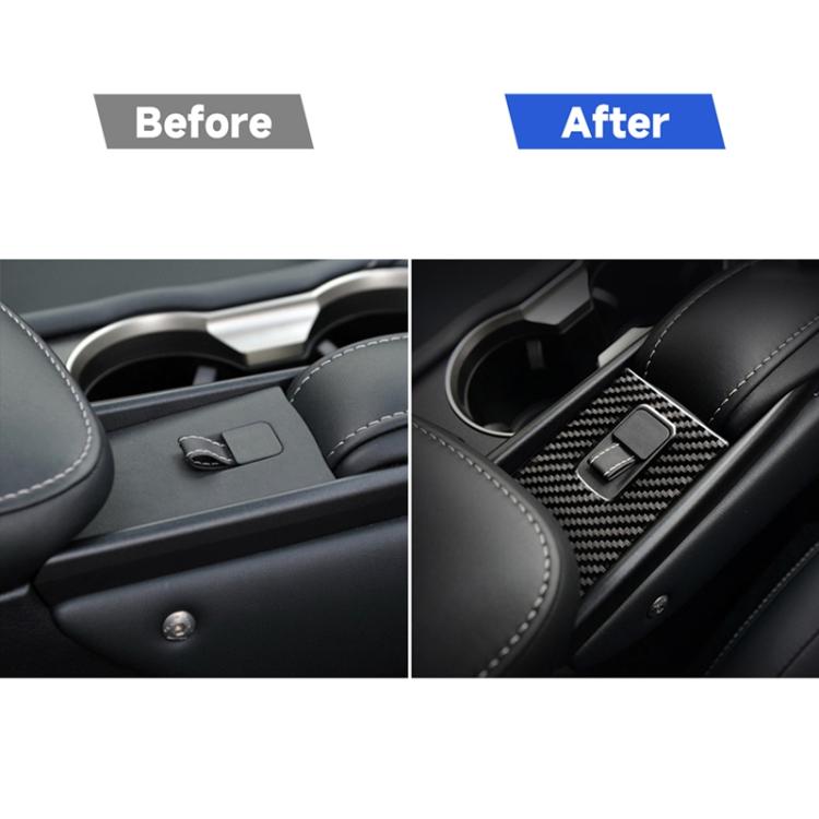 Car Carbon Fiber Armrest Box Decorative Sticker for Lexus NX200 / 200t / 300h 2014-2021, Right Drive, Armrest Box, Right Drive
