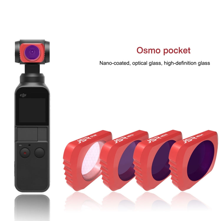 4 in 1 HD Slim ND8 & ND16 & CPL & ND32 & ND64 Lens Filter for DJI OSMO Pocket, CPL+ND8+ND16+ND32+ND64