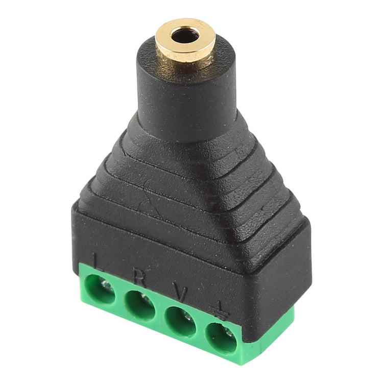 2.5mm Female Plug 4 Pin Terminal Block Stereo Audio Connector, 2.5mm Female (4 Pin)