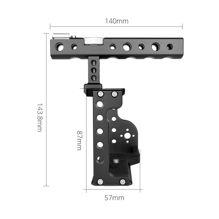 YELANGU C17 YLG0913A Video Camera Cage Stabilizer with Handle for Sony A6600, YLG0913A