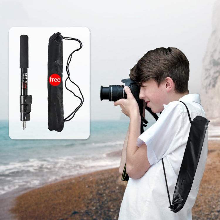 BEXIN P-264L Portable Outdoor Photography Camera Aluminum Alloy Hand-held Lamp Stand Monopod, P-264L