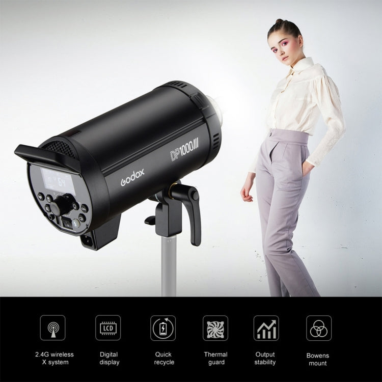 Godox DP1000III Studio Flash Light 1000Ws Bowens Mount Studio Speedlight, DP1000III