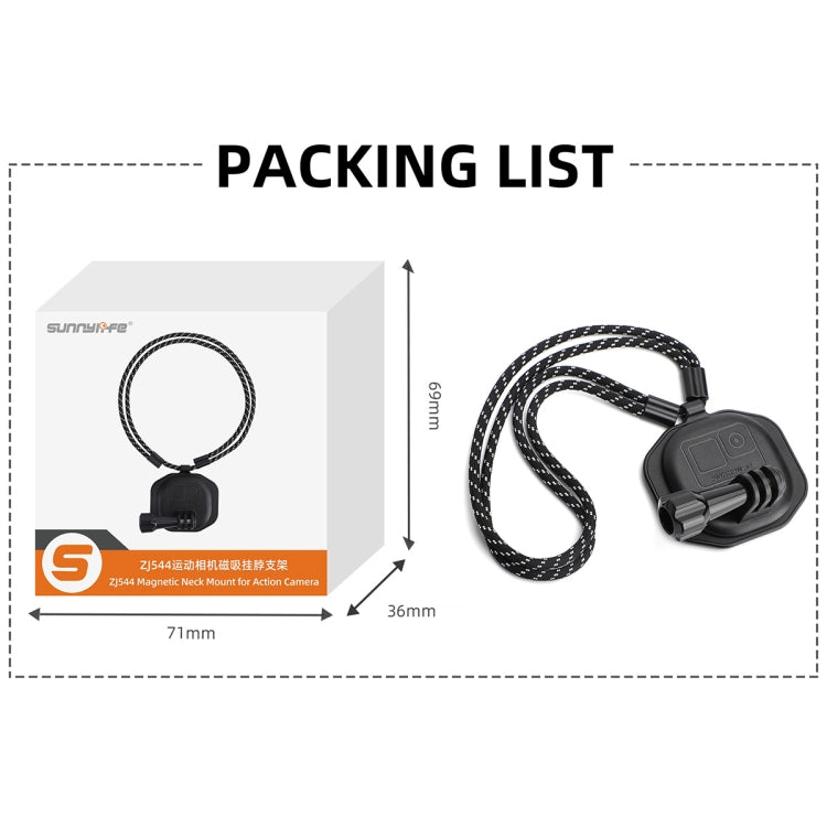 Sunnylife ZJ554 Magnetic Wearable Neck Phone Action Camera Holder