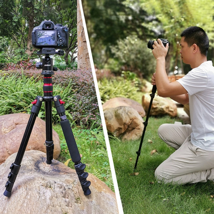 TRIOPO Oubao A-208S Adjustable Portable Aluminum Alloy Tripod with Ball Head for SLR Camera, A-208S