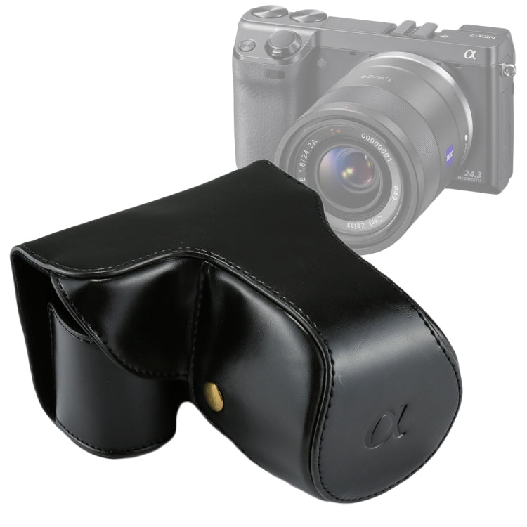 Full Body Camera PU Leather Case Bag with Strap for Sony NEX 7 / F3 (18-55mm Lens), For Sony NEX 7 / F3, For Sony NEX 7
