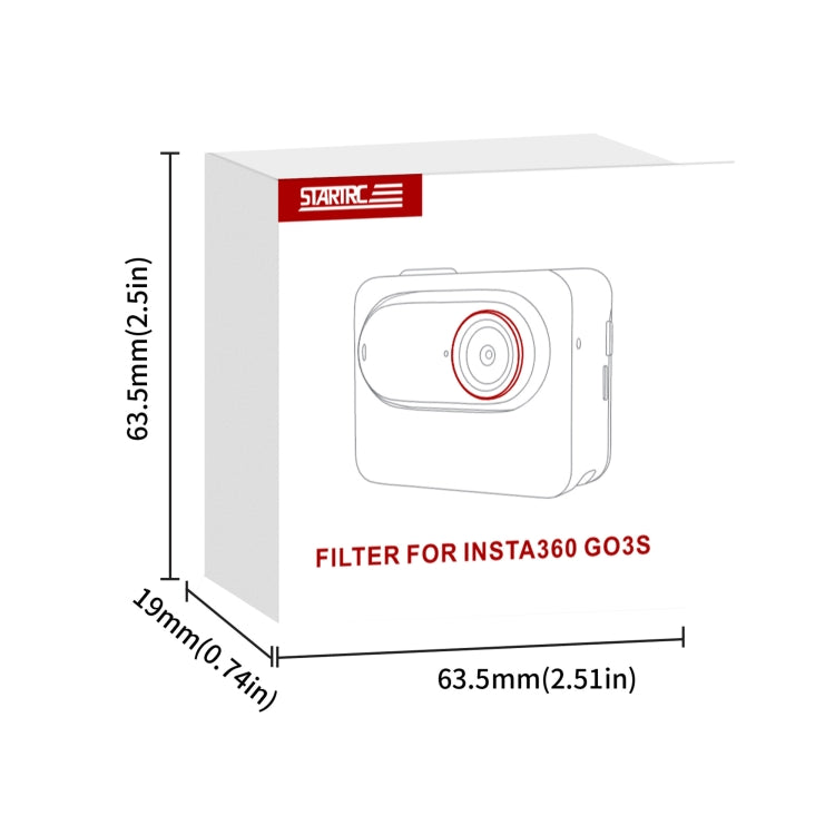 For Insta360 GO 3S STARTRC MCUV Camera Lens Filter, MCUV