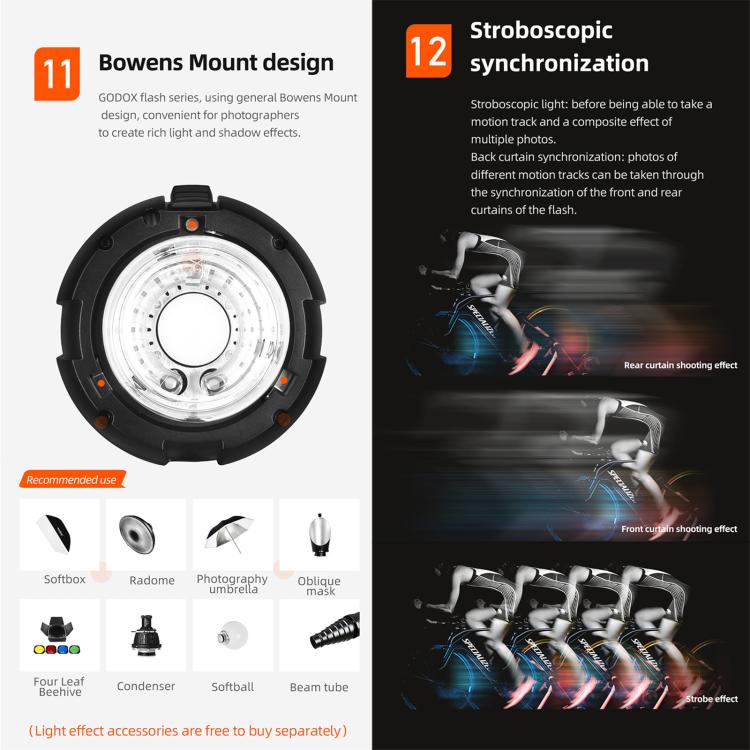 Godox Quicker 600IIM Studio Flash Light 600Ws Bowens Mount Strobe Flash, Quicker 600IIM