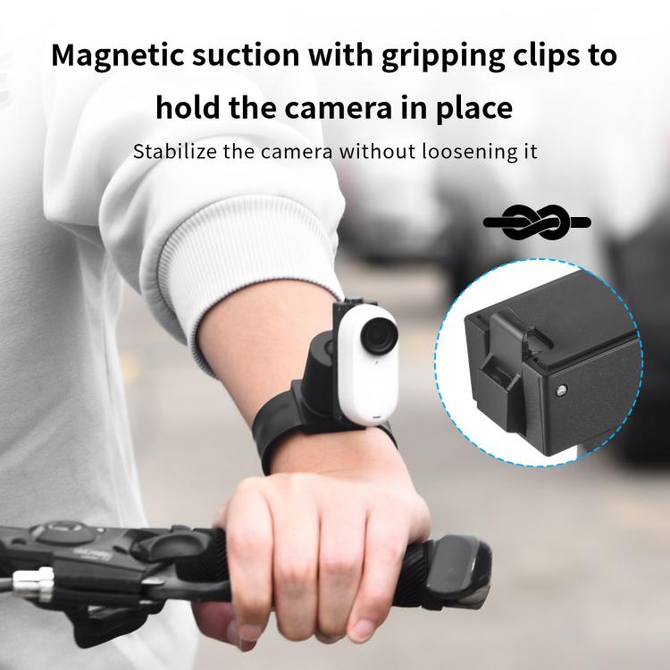 For Insta360 GO 3S / GO 3 STARTRC Silicone Wristband Snap Ring Quick Release Fixed Adapter Mount, For Insta360 GO 3S / GO 3