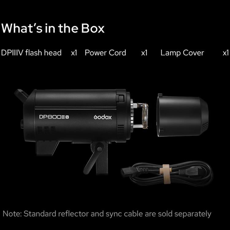 Godox DP1000III-V Studio Flash Photo Light 1000Ws 2.4G Wireless X System Bowens Mount Light, DP1000III-V