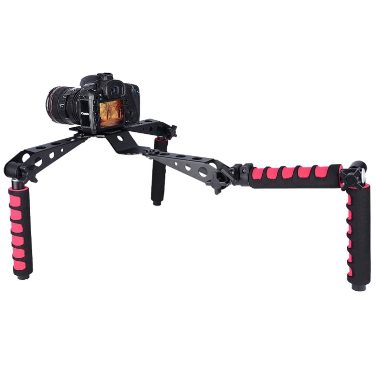 YELANGU D6-2 Rig I Multifunctional Handles Camera Shoulder Mount for DSLR Camera / Video Camera, D6-2 (Red)