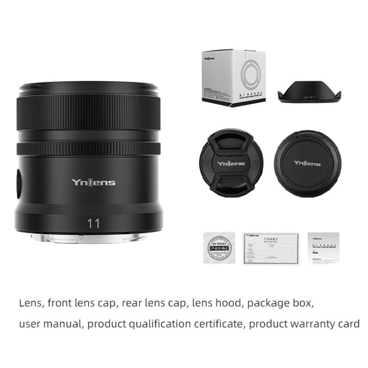 YONGNUO YN11mm F1.8Z DA DSM WL APS-C Frame Ultra Wide Angle Lens with Remote Control for Nikon Z-mount, YN11mm F1.8Z DA DSM WL