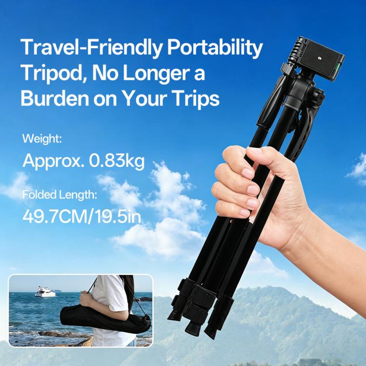 3366 1.4m Portable Phone Live Selfie Tripod DV SLR Camera Stand
