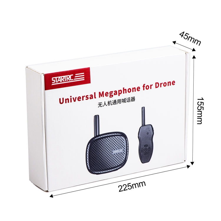 STARTRC Drone Megaphone Wireless Portable Speaker 3KM Control for DJI Mavic / Air / Mini Series, 3KM Control