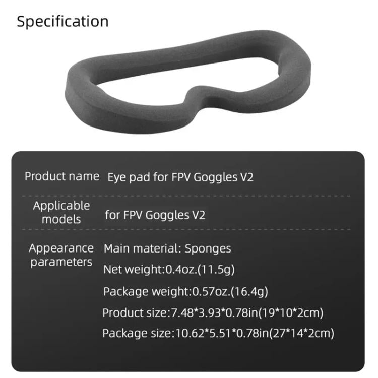 For DJI FPV Goggles V2 BRDRC Flying Glasses Protector Eyecups, For DJI FPV Goggles V2