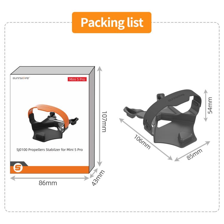 For DJI Mini 5 Pro Sunnylife Blade Holder Fixed Propeller Fixer Guard, For DJI Mini 5 Pro