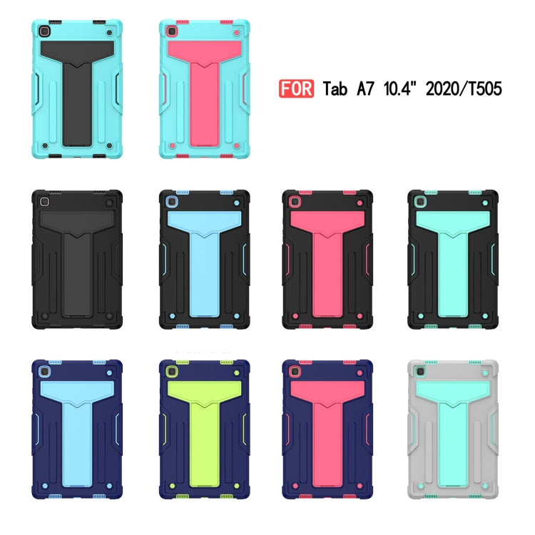 T-shaped Bracket Contrast Color Shockproof PC + Silicone Protective Case, For Samsung Galaxy Tab A7 10.4 (2020), For iPad Air 2022 / 2020 10.9 / iPad Pro 11, For Samsung Galaxy Tab S8 / Galaxy Tab S7 T870 / T875, For Samsung Galaxy Tab S6 Lite P610/615