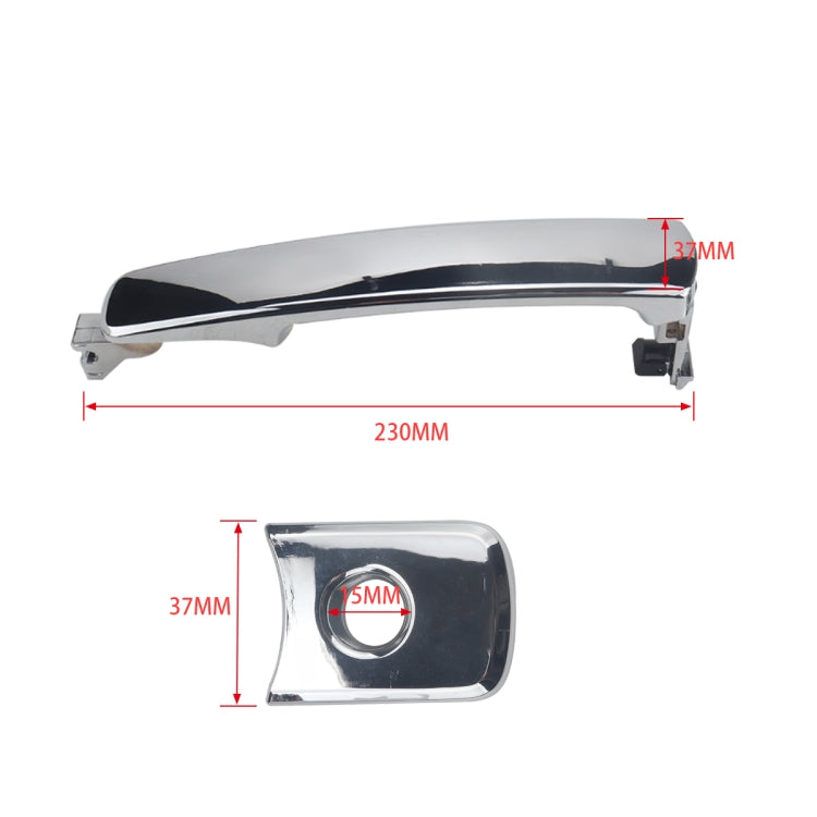 4 PCS A5851 Car Outside Door Handle 80640-CA000/12 for Nissan, A5851