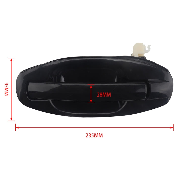 2 PCS A5874 Car Rear Outside Door Handle 8365/6026000 for Hyundai Santa Fe 2001-2006, A5874