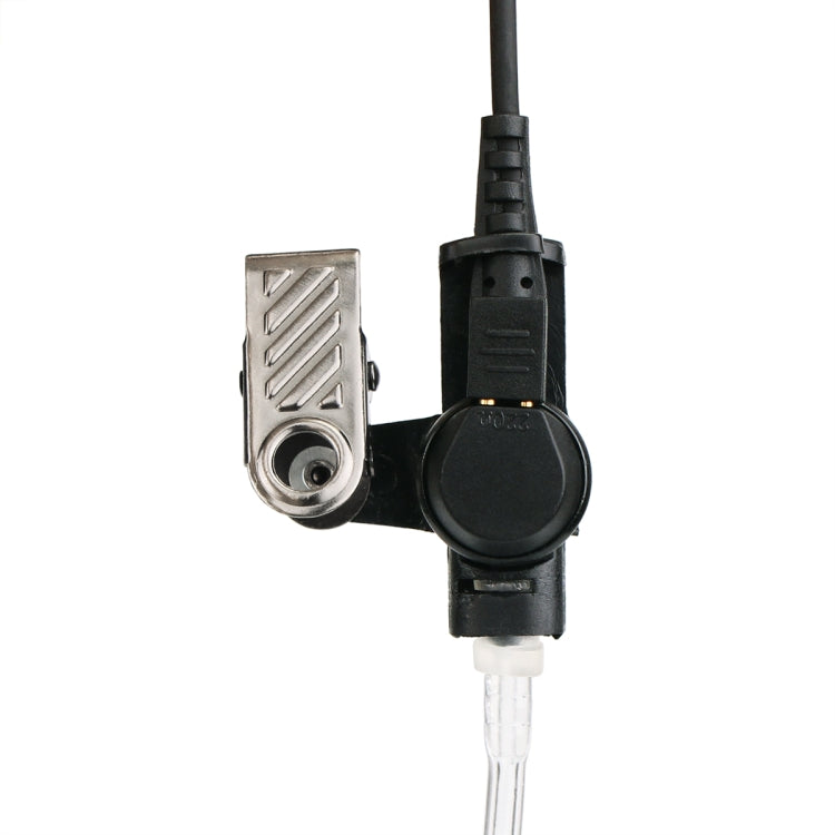 RETEVIS M 2 Pin Long Clip Air Guide Covert Acoustic Tube Earpiece Speaker Microphone, M Long Clip