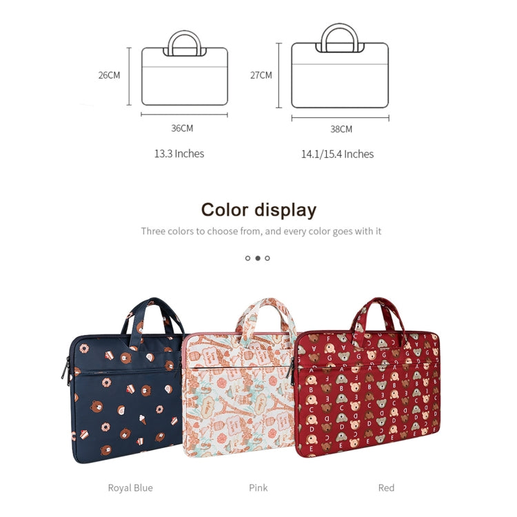 ST01DZ Lightweight Canvas Printed Laptop Bag, 13.3 inch, 14.1-15.4 inch