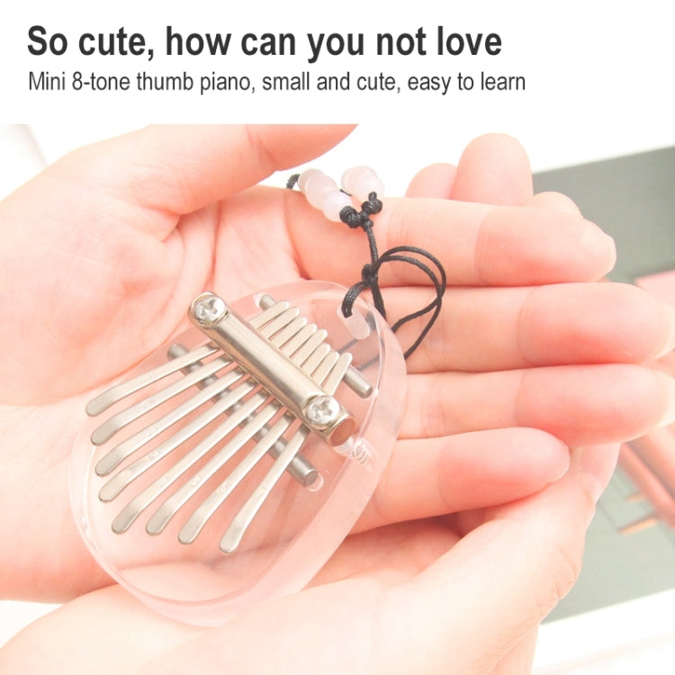 Mini Dazzle Acrylic 8 Tone Thumb Piano Kalimba Musical Instruments
