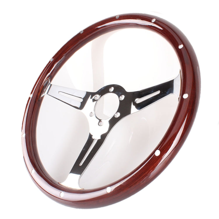 Car Modification 380mm Racing Sports Universal Perforated Steering Wheel, 380mm Steering Wheel
