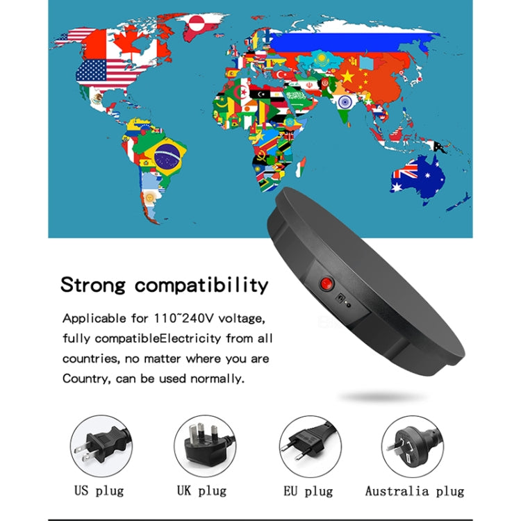 52cm Remote Control Electric Rotating Turntable Display Stand Video Shooting Props Turntable, Charging Power, 52cm, Charging Power,US Plug, 52cm, Charging Power,EU Plug, 52cm, Charging Power,AU Plug, 52cm, Charging Power,UK Plug...