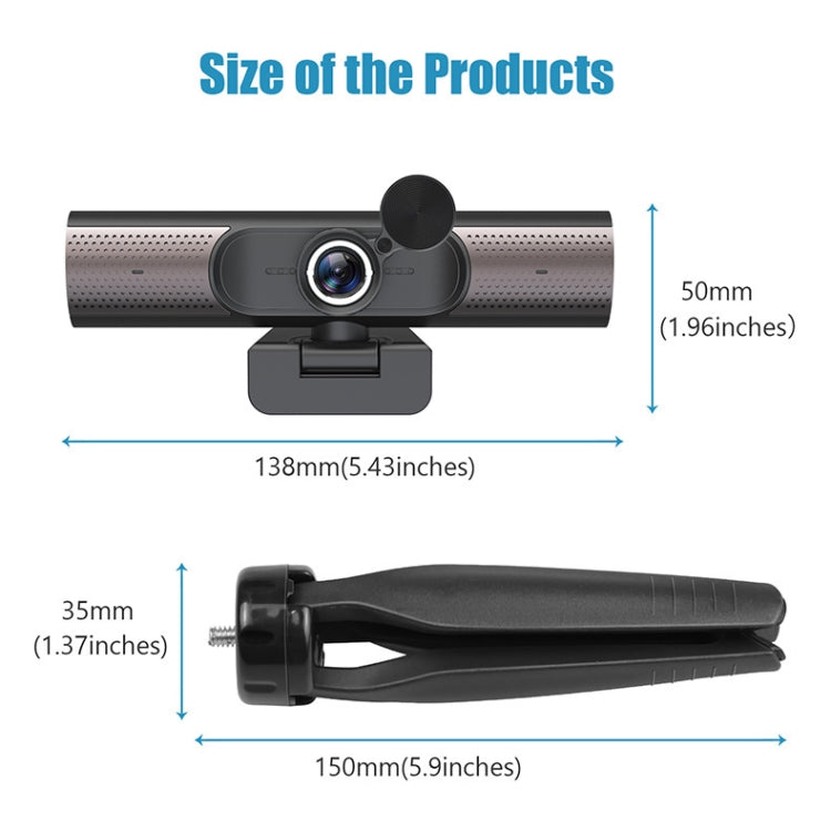 HY33 1080P HD USB Computer Webcam, without Speaker