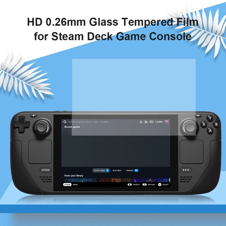 50 PCS 0.26mm 9H 2.5D Tempered Glass Film, For Deck Game Console (50 PCS)