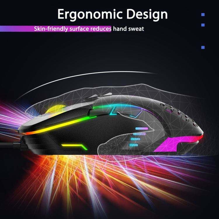 ONIKUMA CW902 RGB Lighting Wired Mouse, CW902 Wired Mouse(Black)