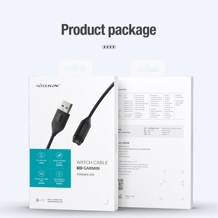 Smart Watch Charging Data Cable for Garmin, Cable Length: 1 meter
