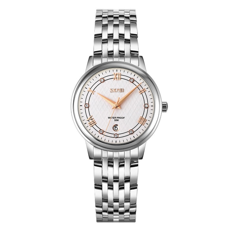 SKMEI 9272 Stainless Steel Buckle Strap Waterproof Quartz Watch, Man, Women