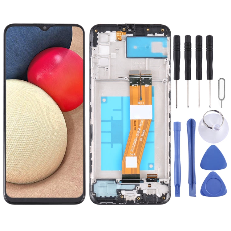LCD Screen and Digitizer Full Assembly with Frame, For Samsung Galaxy A03s SM-A037U US Edition, For Samsung Galaxy A02s SM-A025F, For Samsung Galaxy A03 SM-A035F, For Samsung Galaxy A03s SM-A037F, For Samsung Galaxy A03s SM-A037G/A037M...