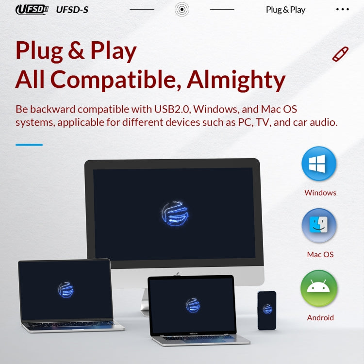 ORICO UFS Flash Drive, Read: 450MB/s, Write: 350MB/s, 64GB USB-A, 64GB Type-C, 128GB USB-A, 128GB Type-C, 256GB USB-A, 256GB Type-C, 512GB USB-A, 512GB Type-C