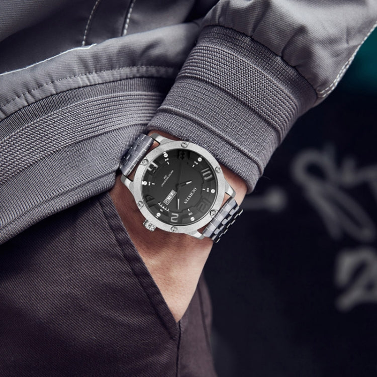 Fashion Steel Strap Day-date Quartz Men Watch, OCHSTIN 7255