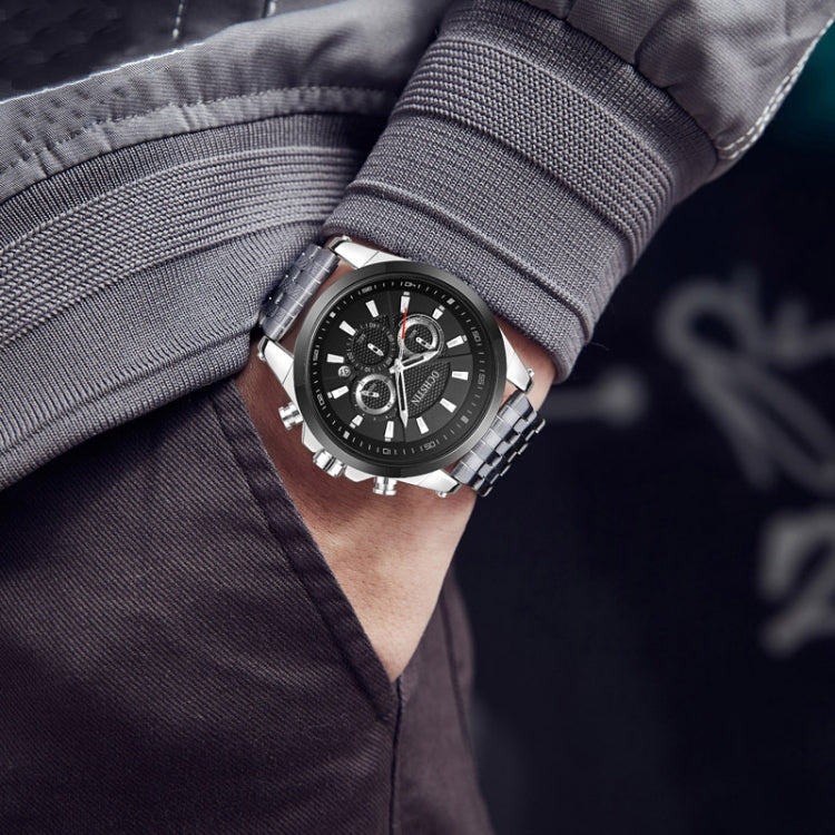 Fashion Steel Strap Multifunctional Quartz Men Watch, OCHSTIN 7256