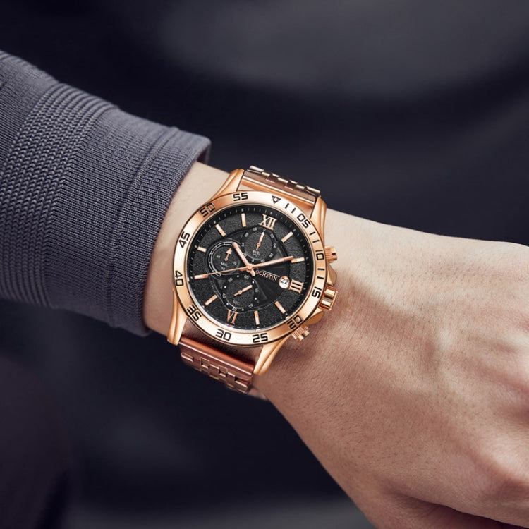 Fashion Steel Strap Multifunctional Quartz Men Watch, OCHSTIN 7257