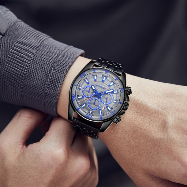 Fashion Steel Strap Multifunctional Quartz Men Watch, OCHSTIN 7259