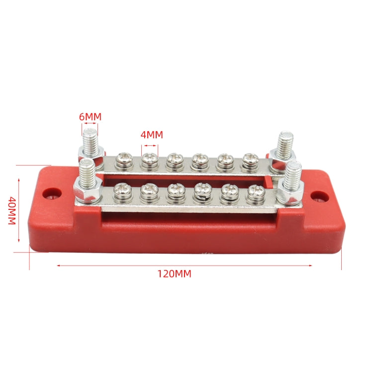 CP-3109-01 150A 12-48V RV Yacht Double-row 6-way Busbar, CP-3109-01
