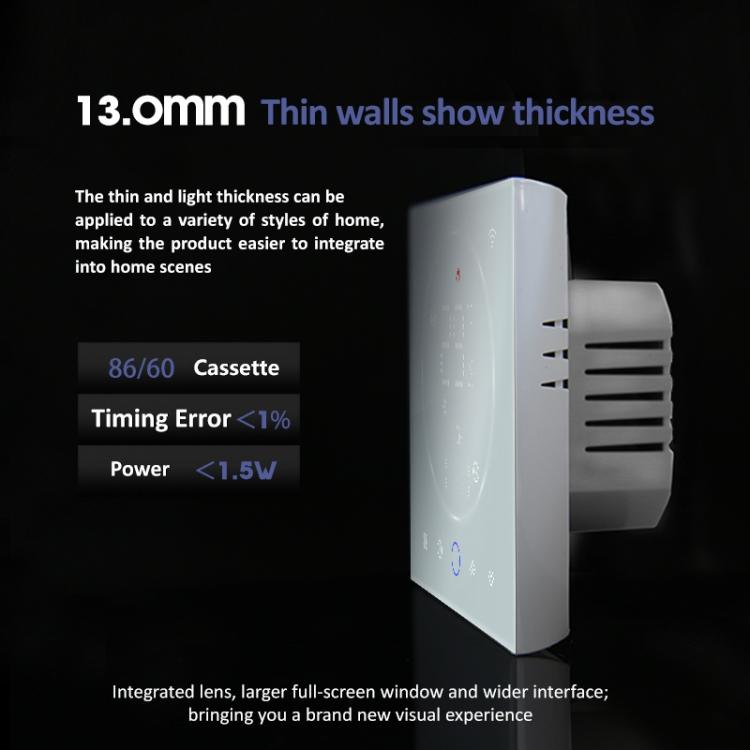 BHT-008GBLW 95-240V AC 16A Smart Home Electric Heating LED Thermostat With WiFi, With WiFi