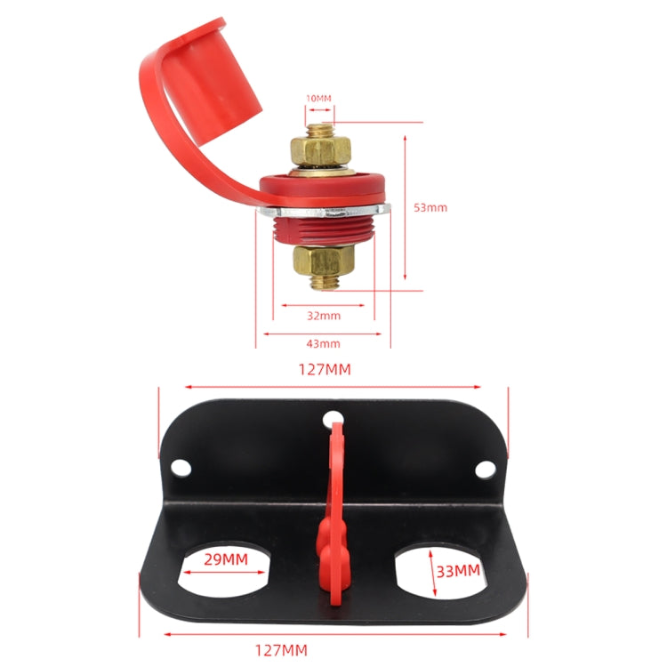CP-4008 Car Remote Battery Terminal SUV Battery Pile Head with Stainless Steel Bracket, CP-4008