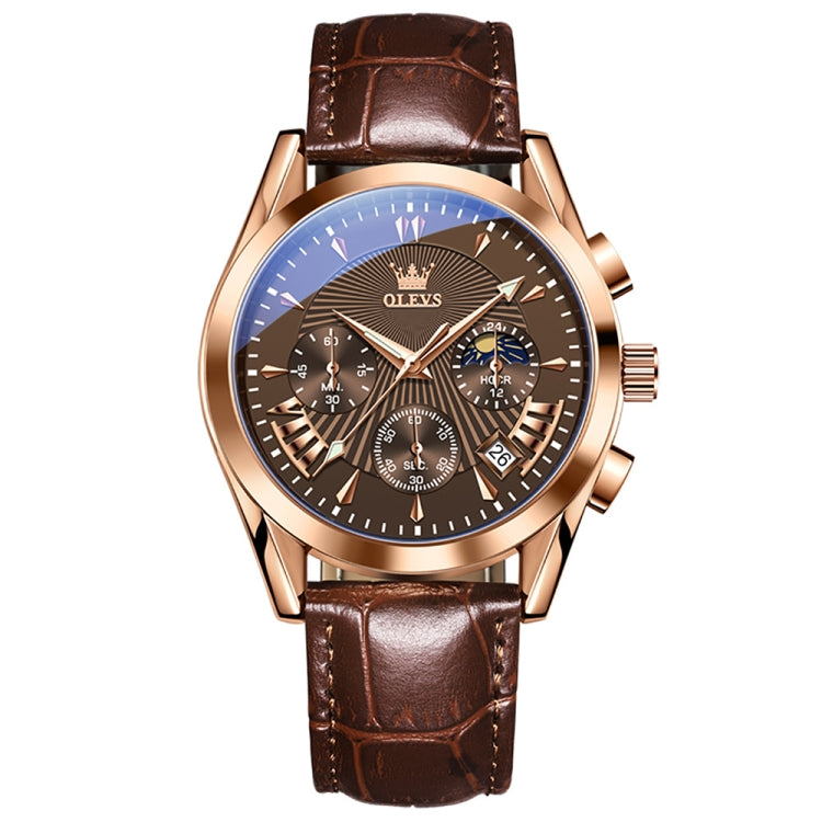 OLEVS 2876 Men Multifunctional Sports Chronograph Quartz Watch
