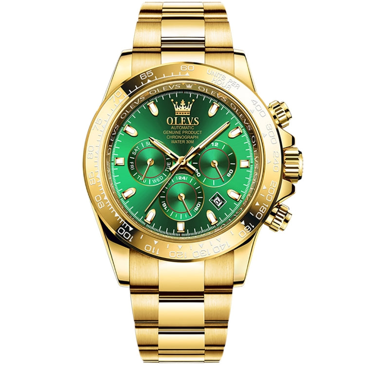 OLEVS 6638 Men Multifunctional Luminous Waterproof Mechanical Watch