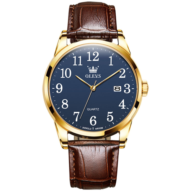 OLEVS 5566 Men Simple Single Calendar Waterproof Quartz Watch, 5566 Men