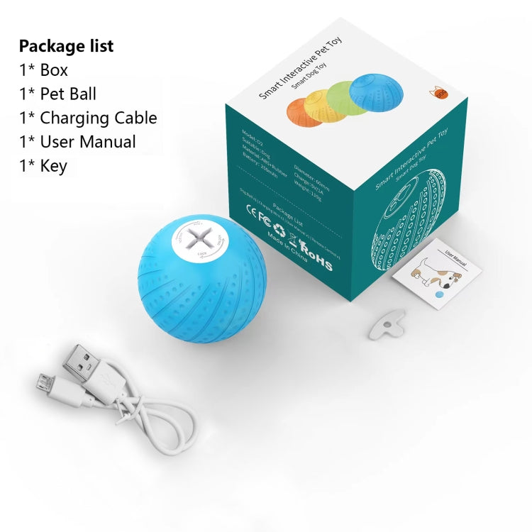 O2 6cm Intelligent Auto Pet Toy Dog Training Ball, No Remote Control, Auto, 6cm Auto