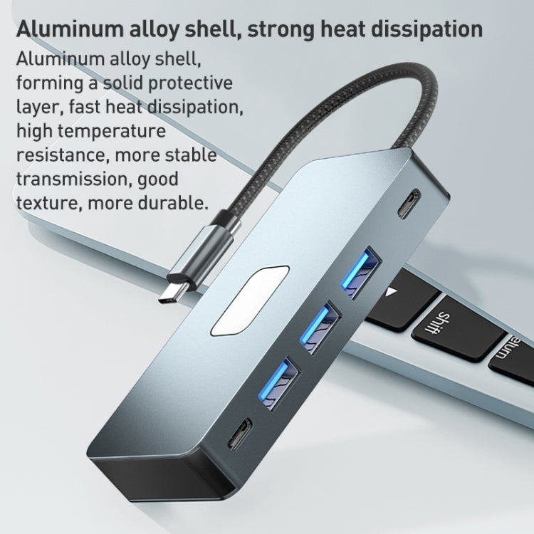 BYL-2312 Type-C to HDMI 4K 30Hz + USB3.0 + PD100W Docking Station HUB, BYL-2312