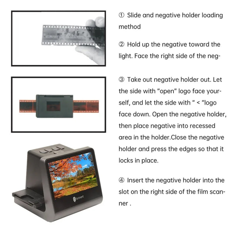 Tonivent TON171 22 Mega Pixels 5 inch HD Screen Film Scanner, TON171